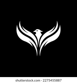 Eagle flying wings modern logo design