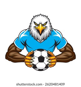eagle football mascot vector illustration design