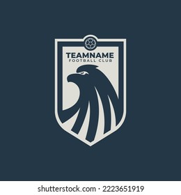 eagle football or soccer logo template vector illustration