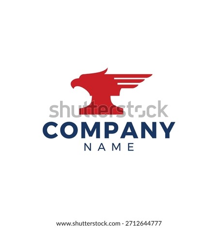 Eagle and forge logo design