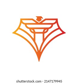 Diseño del logotipo comercial de la línea Eagle Fox