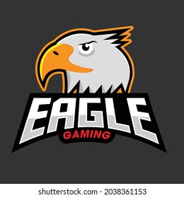 Eagle Gaming Logo Design Template For E Sport Team . 
mascot gaming logo .