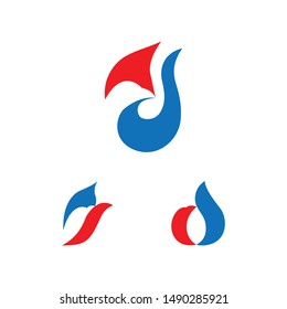 Eagle Gas Vector Logo, Flame Gas Eagle