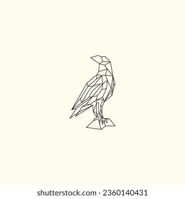 Diseño de eagle geometri con un concepto único