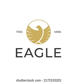 eagle and golden circle logo design