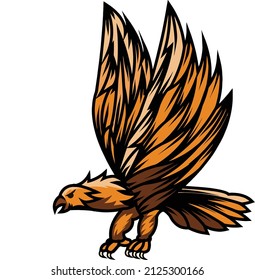 a eagle with golden colour