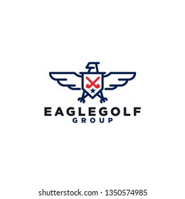 Eagle Golf Logo Template eps.10