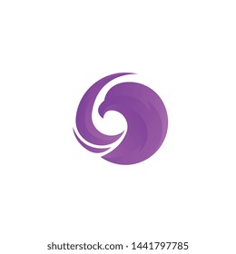 Eagle Gradation Logo Template. Abstract Animal Logo Concept in Gradation Color