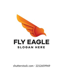 Eagle Gradient Logo Bird Illustration
