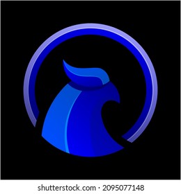eagle gradient logo design template
