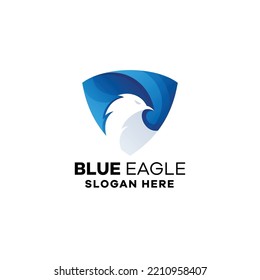 Ilustración del icono del logotipo del degradado del águila