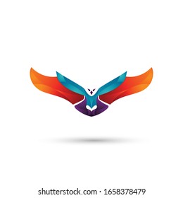 Eagle Gradient Logo, Recomended For Your Business