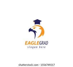 Eagle Graduation design logo hat