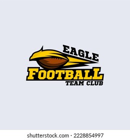 Eagle Hawk American Football Logo Academy Vector Template