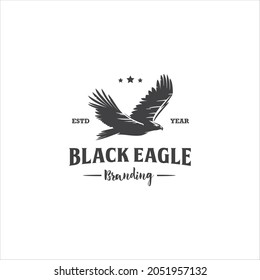 Eagle Hawk Bird Logo Design Vector Image