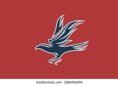 Eagle hawk classic logo design