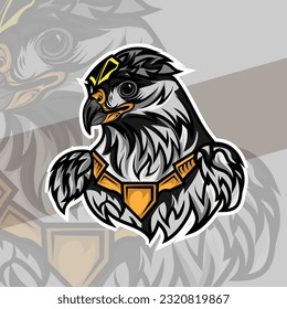  Bald Eagle or Hawk Head Mascot Graphic Gaming Logo Elegant Element for Brand Eagle Abstract Symbols