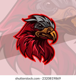  Bald Eagle or Hawk Head Mascot Graphic Gaming Logo Elegant Element for Brand Eagle Abstract Symbols