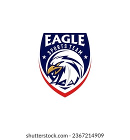 Vector de plantilla de logotipo de Eagle Hawk Head Sport Team Club