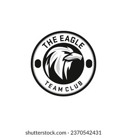 Eagle Hawk Head Sport Team Club Logo Template Vector