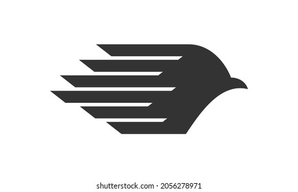 Eagle hawk moving forward logo.