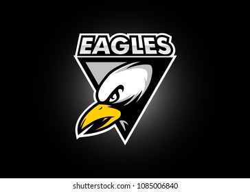 Eagle hawk sport, game team mascot. Modern professional logo template.
