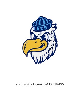 Eagle Hawks cartoon mascot illustration