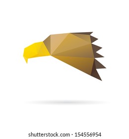 Eagle head abstract isolated on a white backgrounds, vector illustration