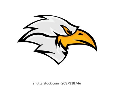 eagle head animal mascot. logotype concept. sporty vector illustration