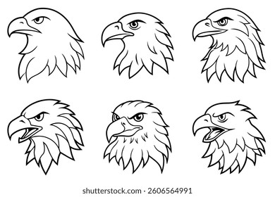 Eagle Head Bundle, Eagle Face Png