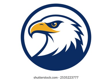 Eagle Head in a Circle Logo Icon