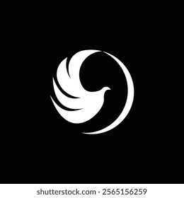 Eagle Head Circle Logo Vector