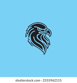 eagle head with a dashing and brave look