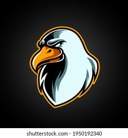 Eagle Head E Sport Mascot Logo