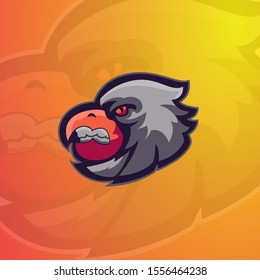 eagle head  esport logo,suitable for  team gaming logo, clothing, and etc.vector esport