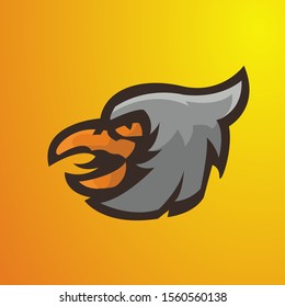 eagle head  esport logo,suitable for  team gaming logo, clothing, and etc.vector esport