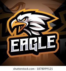 Eagle head esport mascot logo design