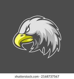 Eagle head esport mascot logo template