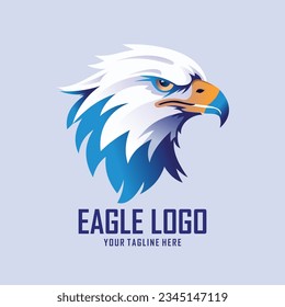 Eagle head esport mascot logo design