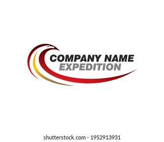 eagle head as expedition shipping logo