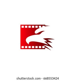 Eagle Head With Film Strip Logo