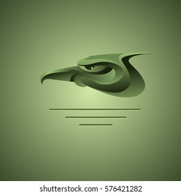 Eagle head in the form of an ornament in the Scythian style.