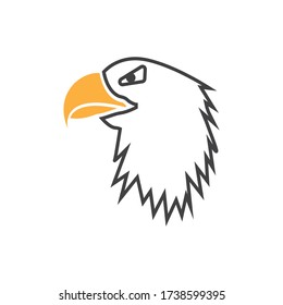 Eagle head graphic design template vector isolated illustration