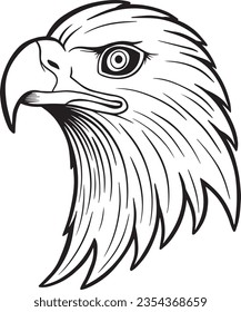 eagle head hand drawn illustrations for the design of clothes stickers tattoo etc