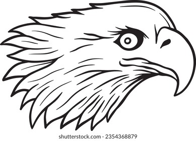 ilustraciones dibujadas a mano con águila para el diseño de ropa pegatinas tatuaje etc