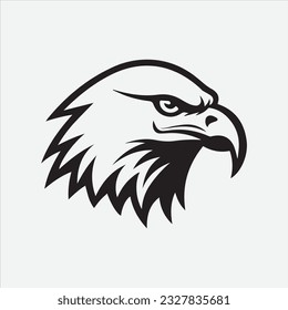 Eagle Head Icon Black logo