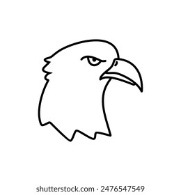 
Eagle head icon, fa, icon in outline style isolated on white background. Perfect for websites, printing, etc.