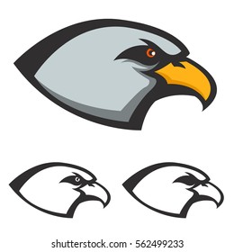 Eagle Head Icon Isolated On White Stock Vector (Royalty Free) 562499233 ...