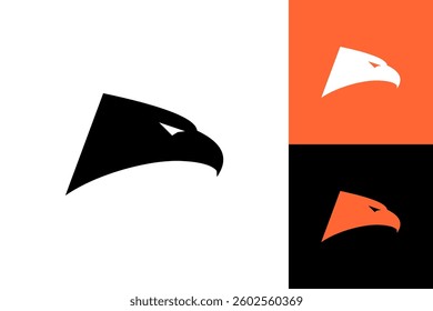 Eagle head icon logo abstract bird graphic design isolated