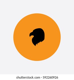 Eagle Head icon silhouette vector illustration